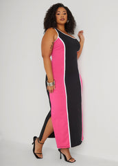 Two Tone Maxi Tank Dress
