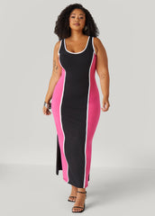 Two Tone Maxi Tank Dress