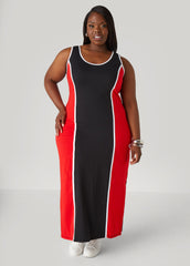 Two Tone Tank Maxi Dress