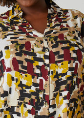 Printed Midaxi A Line Shirtdress