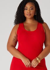 Textured Open Back Maxi Dress