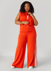 Striped Wide Leg Track Pants