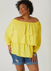 Tiered Off The Shoulder Blouse