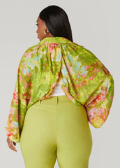 Watercolor Print Shrug