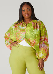 Watercolor Print Shrug
