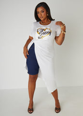 Sassy Embellished Graphic Top