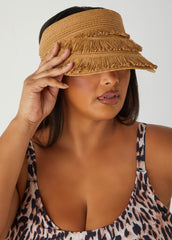 Tiered Straw Visor