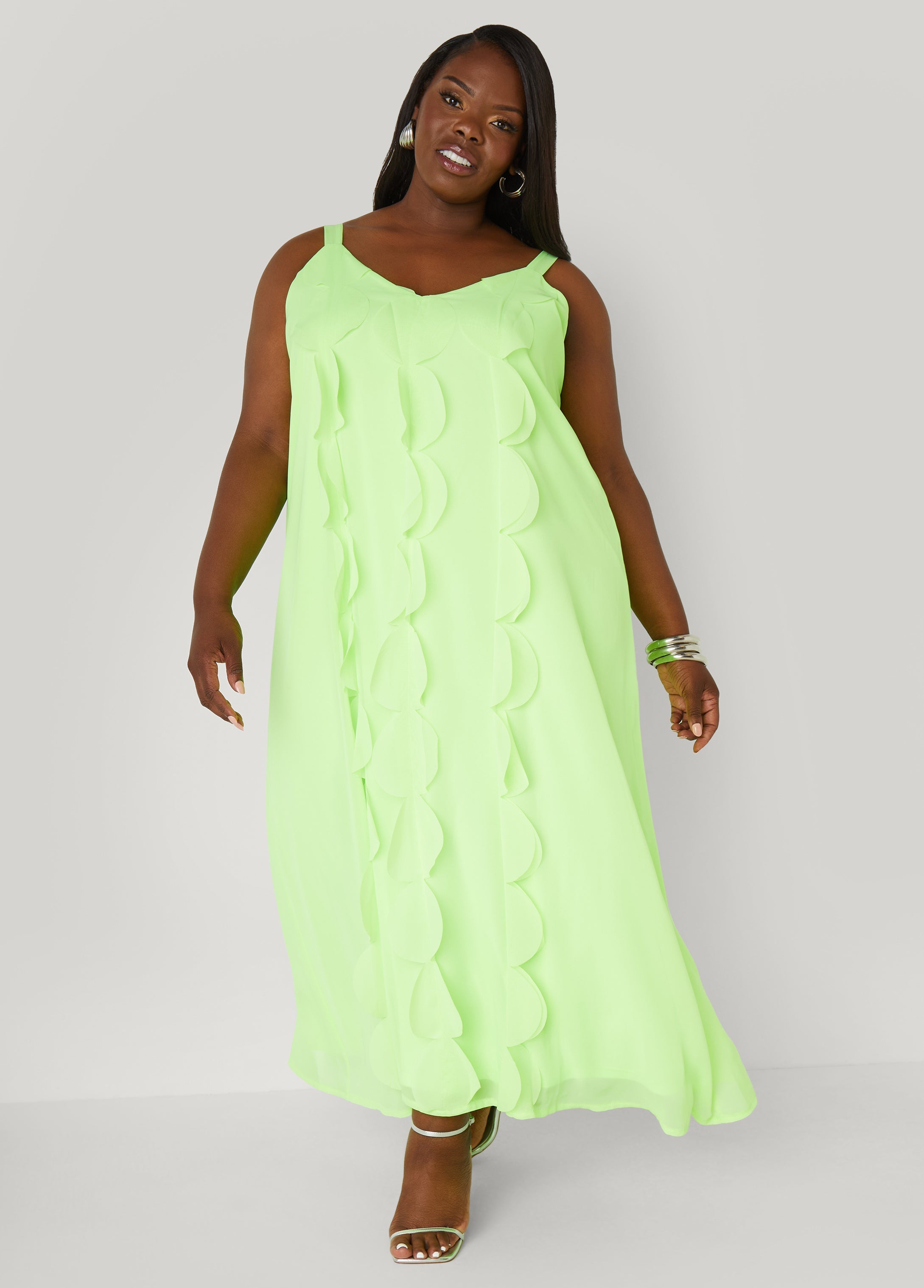 Appliqued Maxi Dress