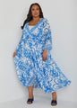 Scarf Print Maxi Dress