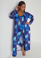 Denim Print Duster