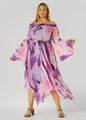 Off The Shoulder Watercolor Dress