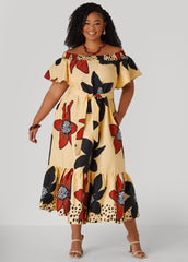 Floral Off The Shoulder Dress