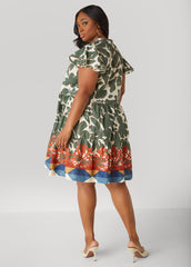 Floral Cotton Babydoll Dress