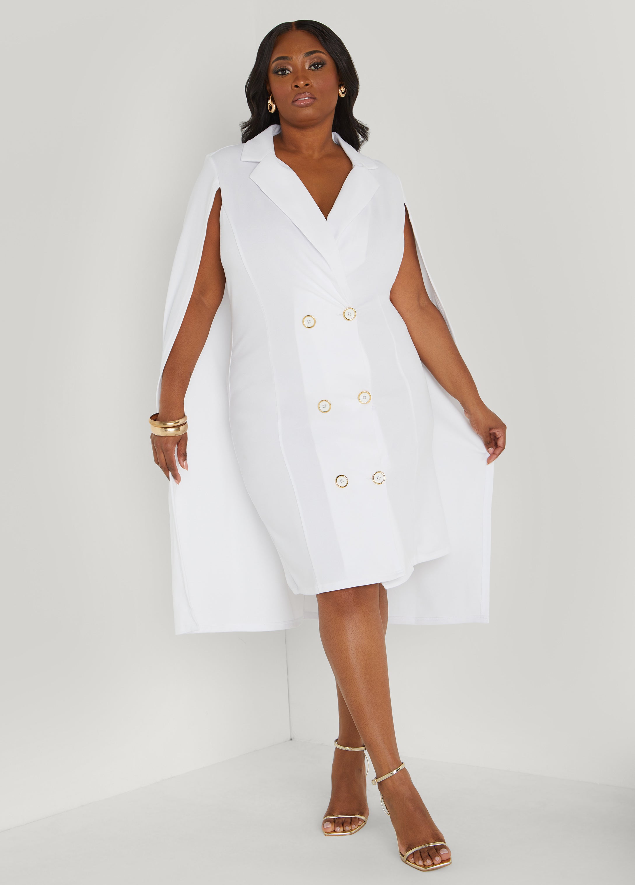 Cape Blazer Dress