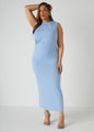 Ruched Knit Maxi Dress
