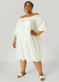 Off The Shoulder Gauze Dress