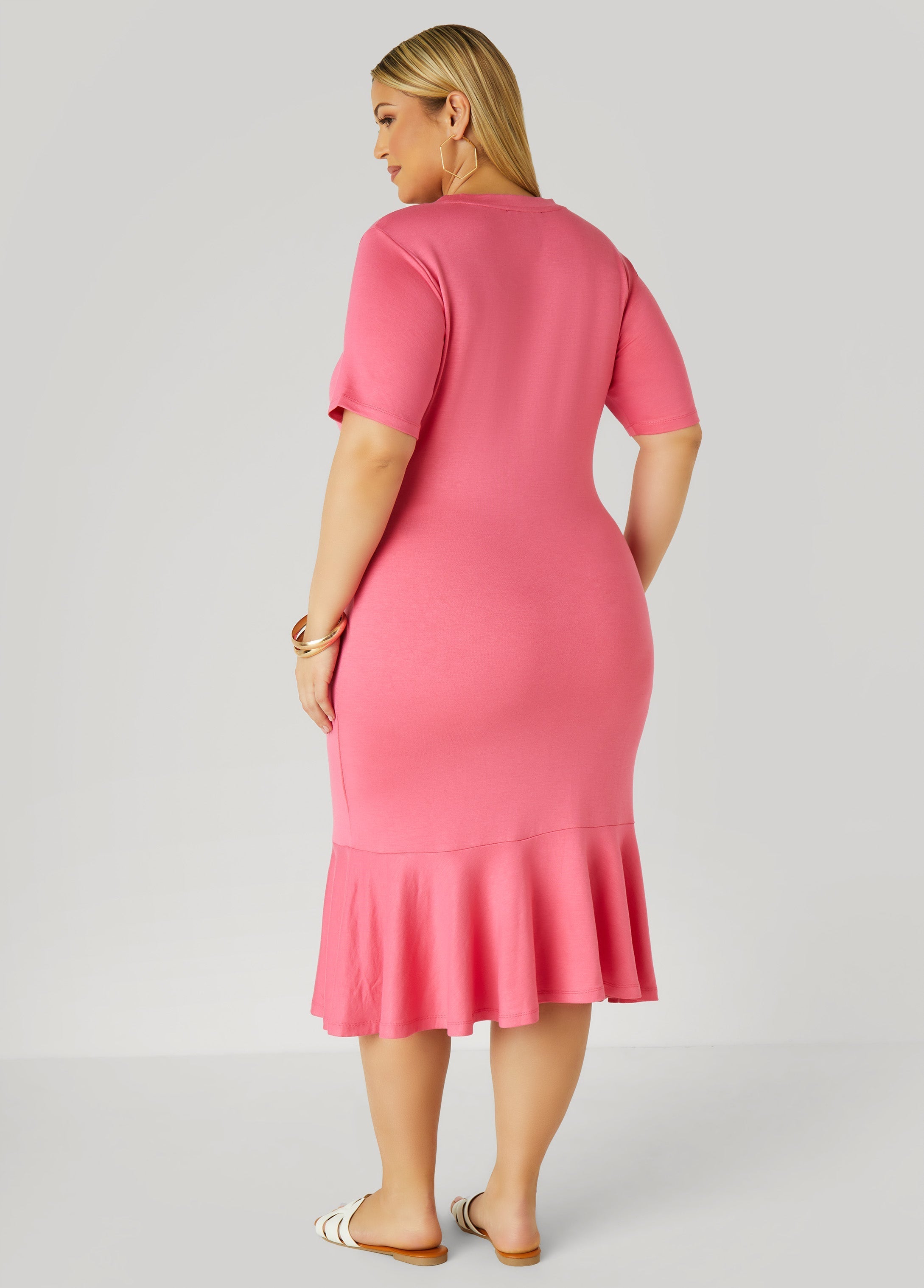 Heart Midi T Shirt Dress