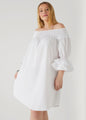 Off The Shoulder Poplin Dress