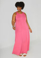 Seamed A Line Maxi Dress