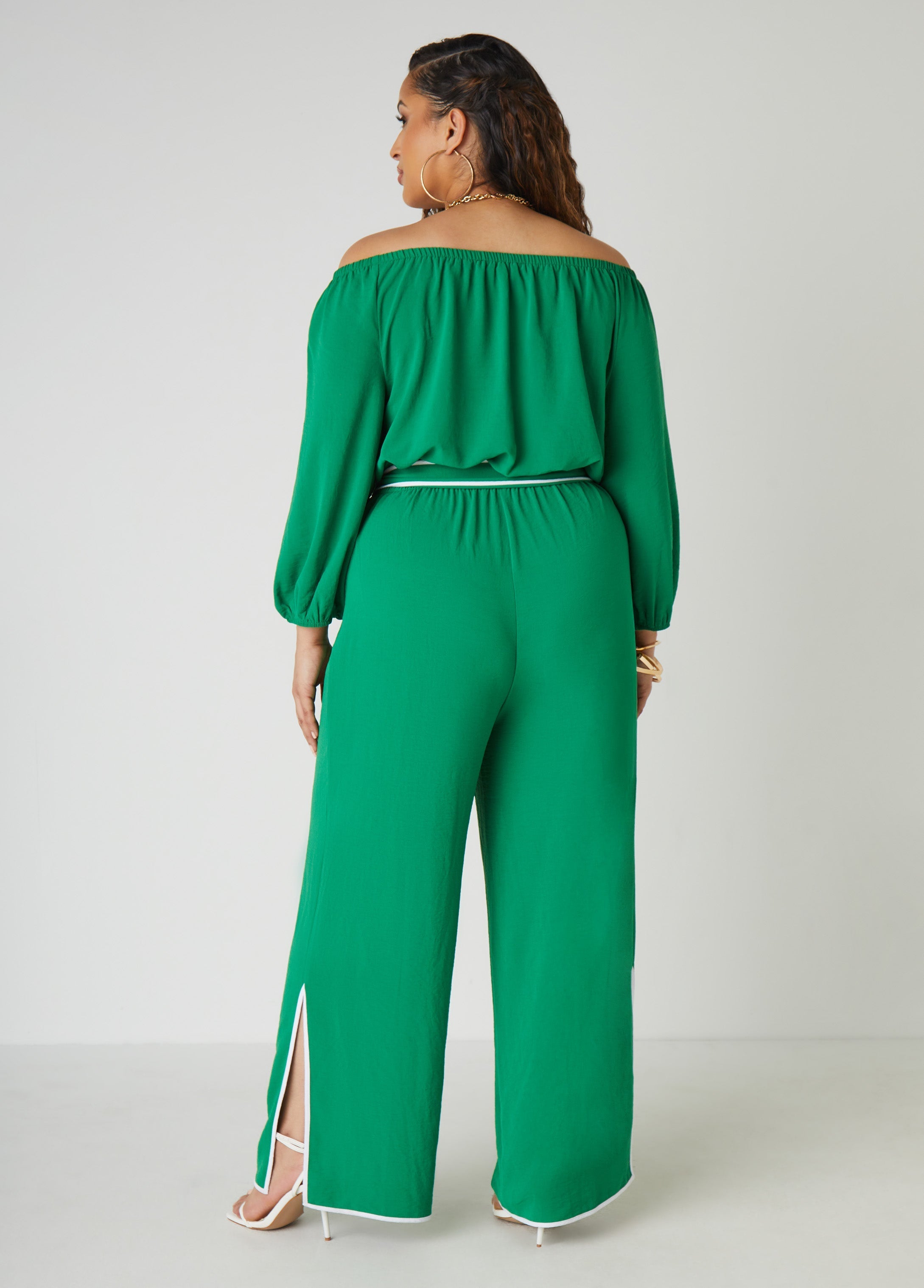 Belted Off The Shoulder Jumpsuit