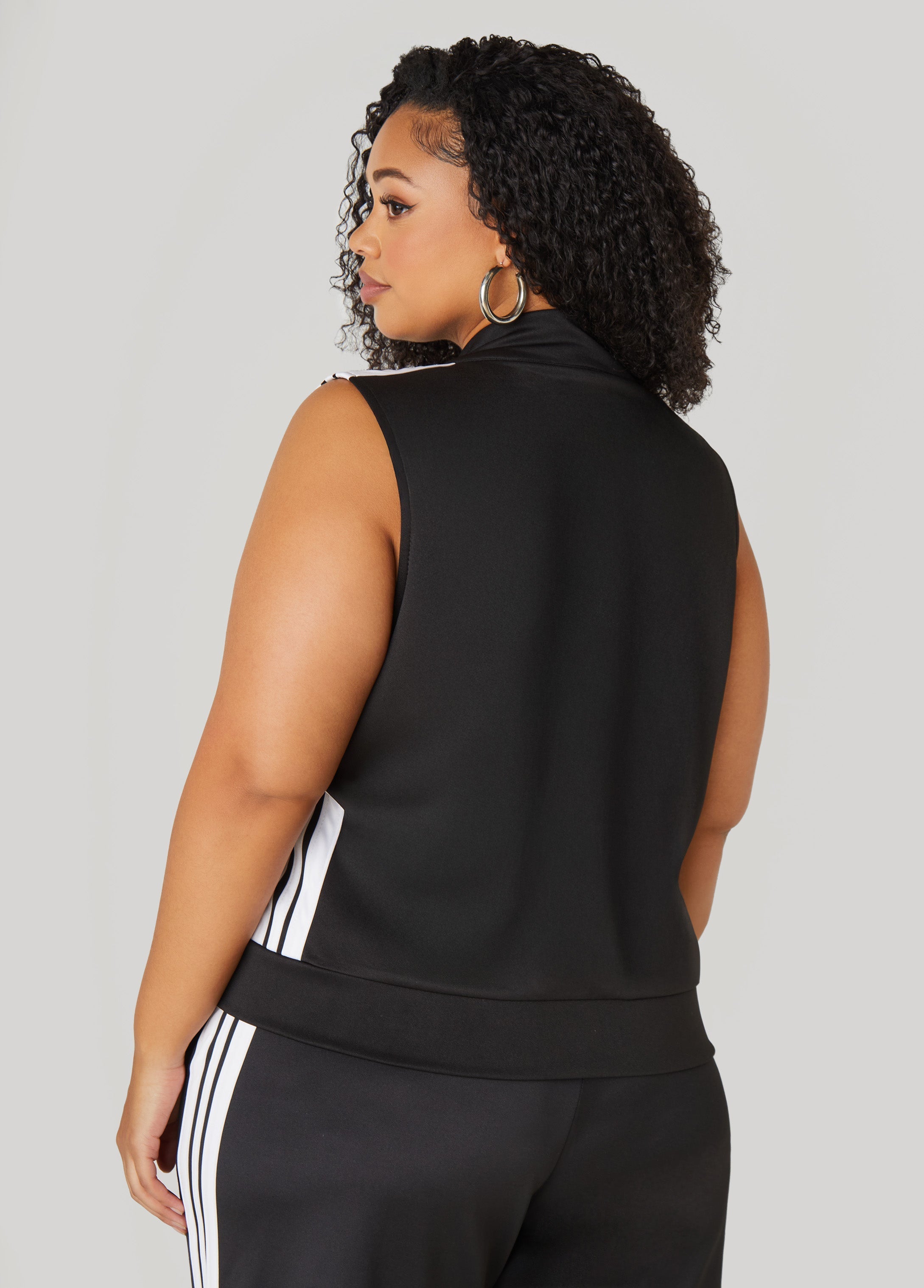 Striped Track Vest