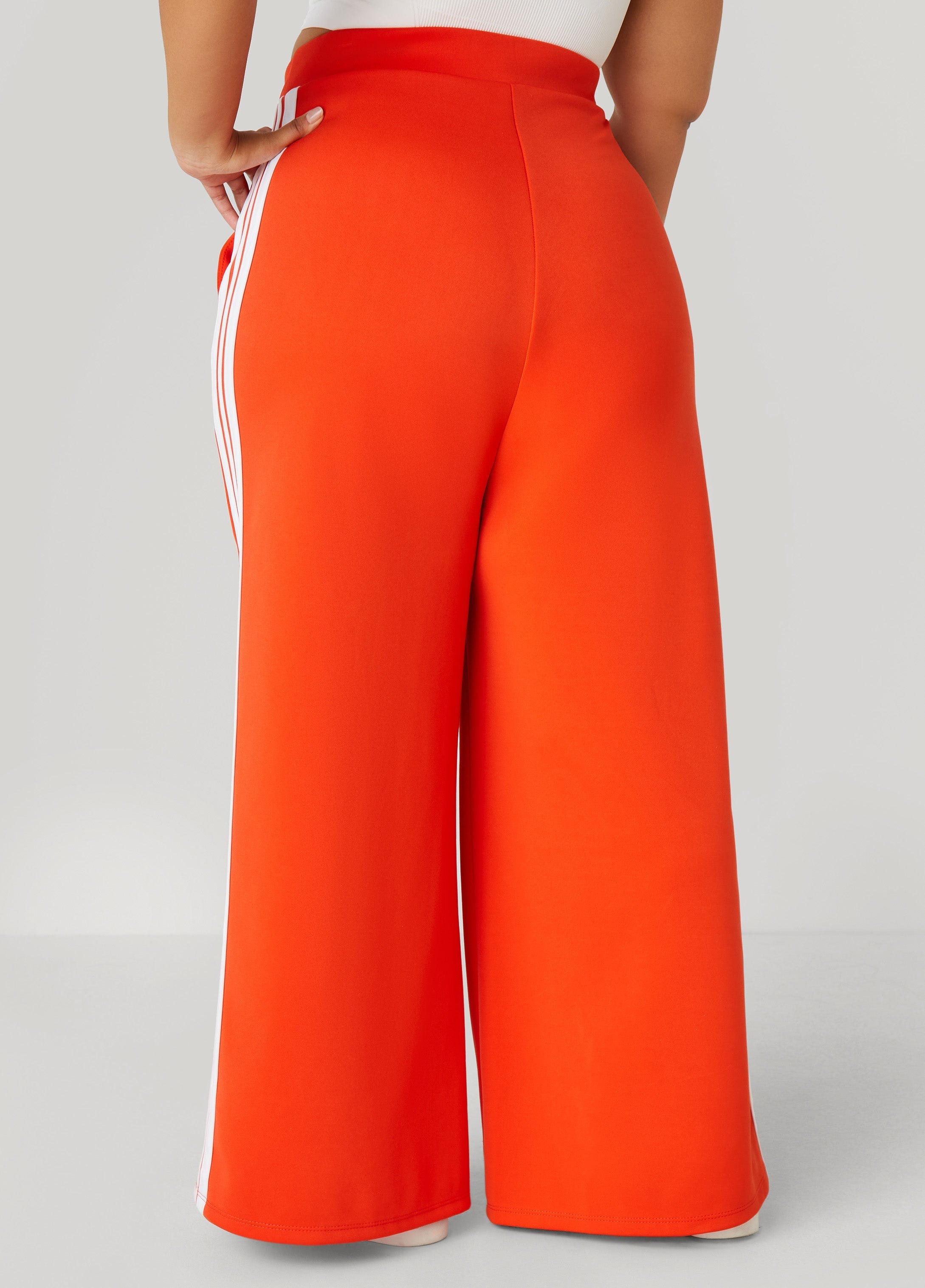 Striped Wide Leg Track Pants