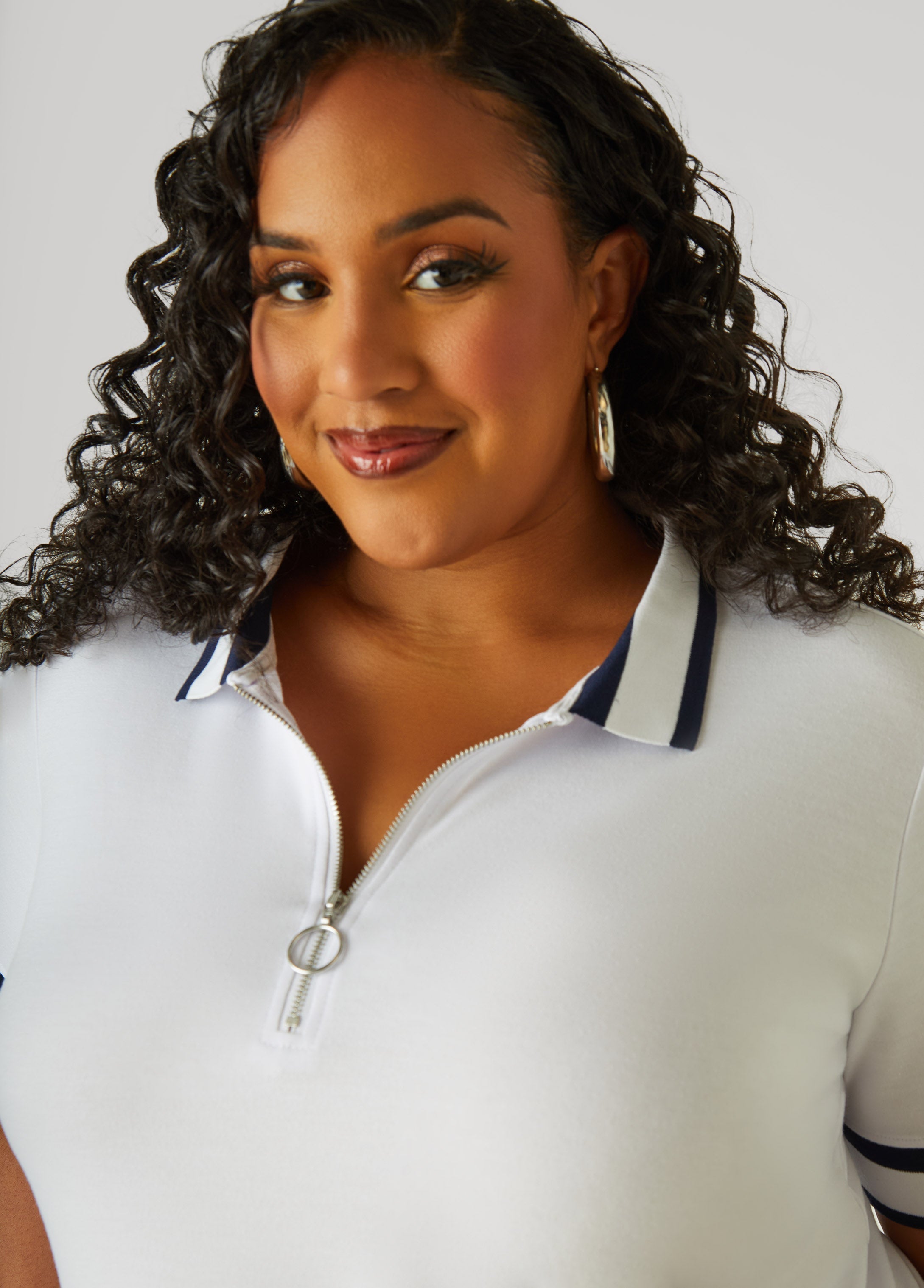 Zip Front Polo Shirt