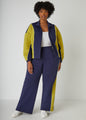 Two Tone Wide Leg Track Pants