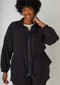 Zip Front Drawstring Jacket