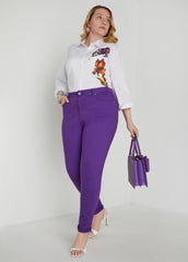 Cuffed Denim Jeggings