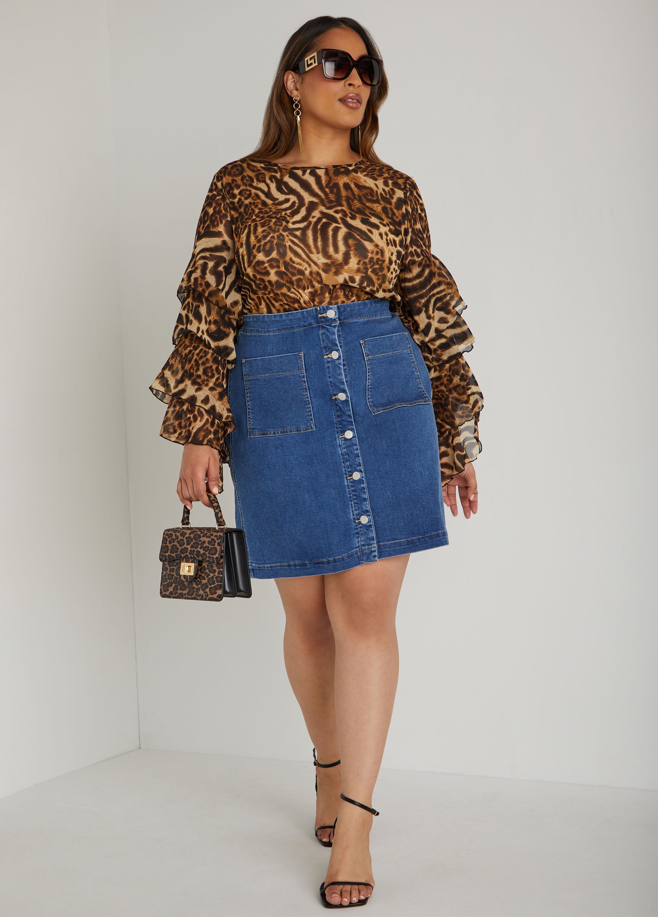 Ruffle Sleeved Blouse