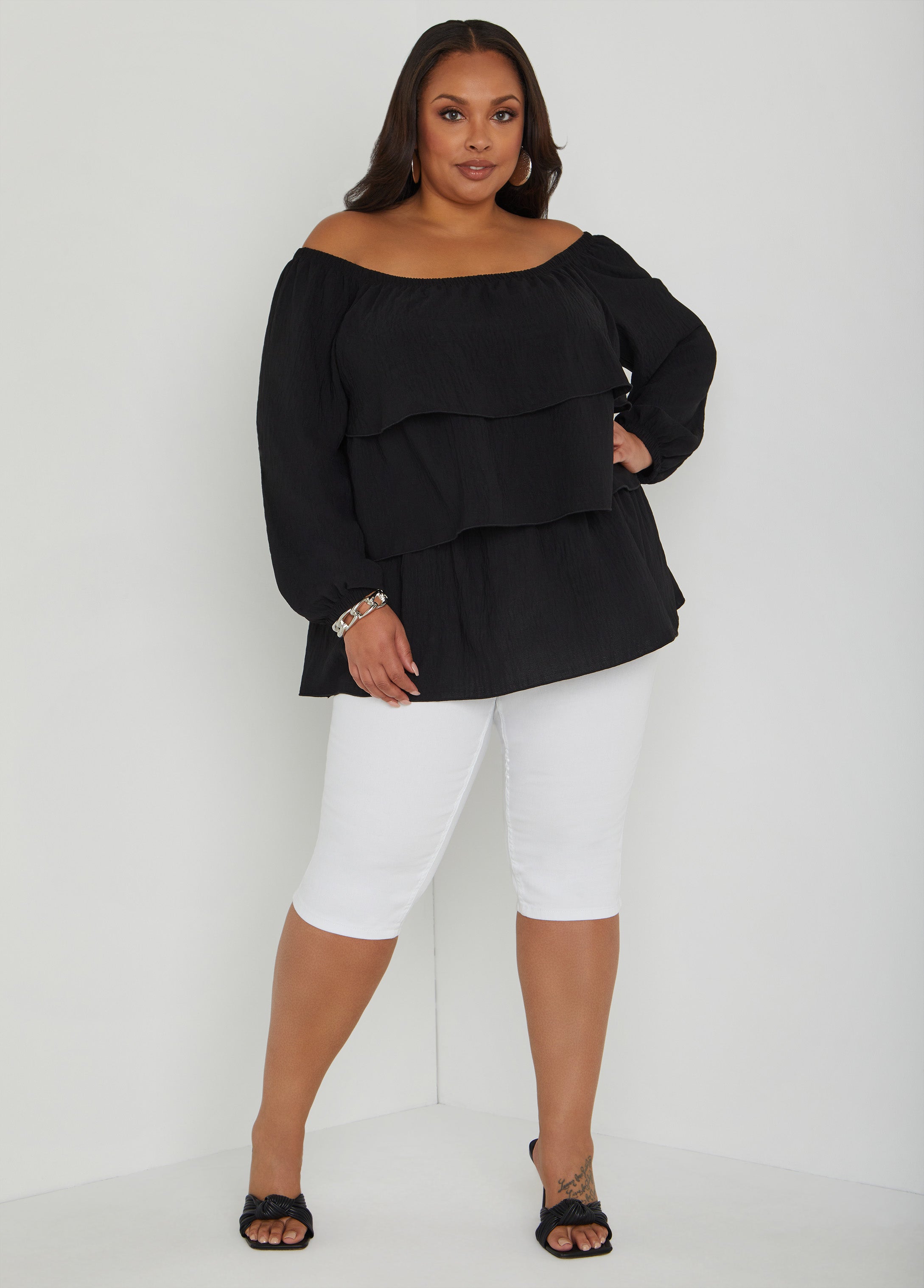Tiered Off The Shoulder Blouse