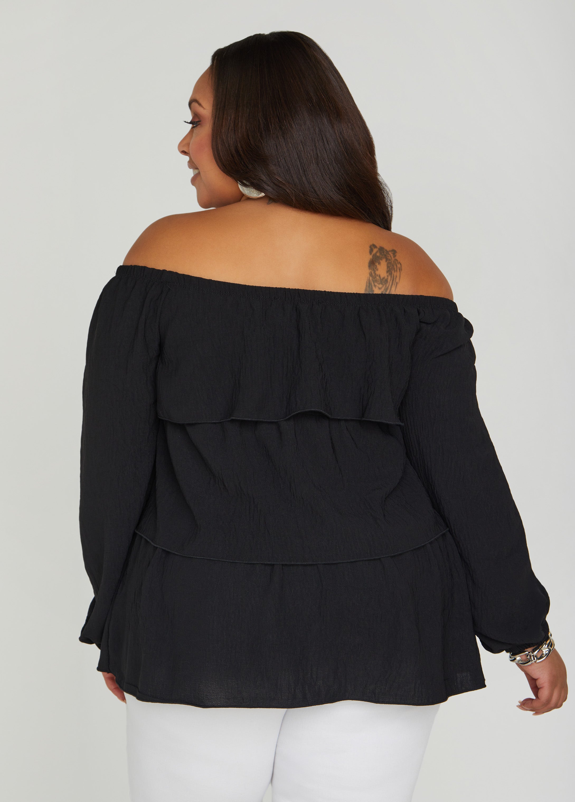 Tiered Off The Shoulder Blouse