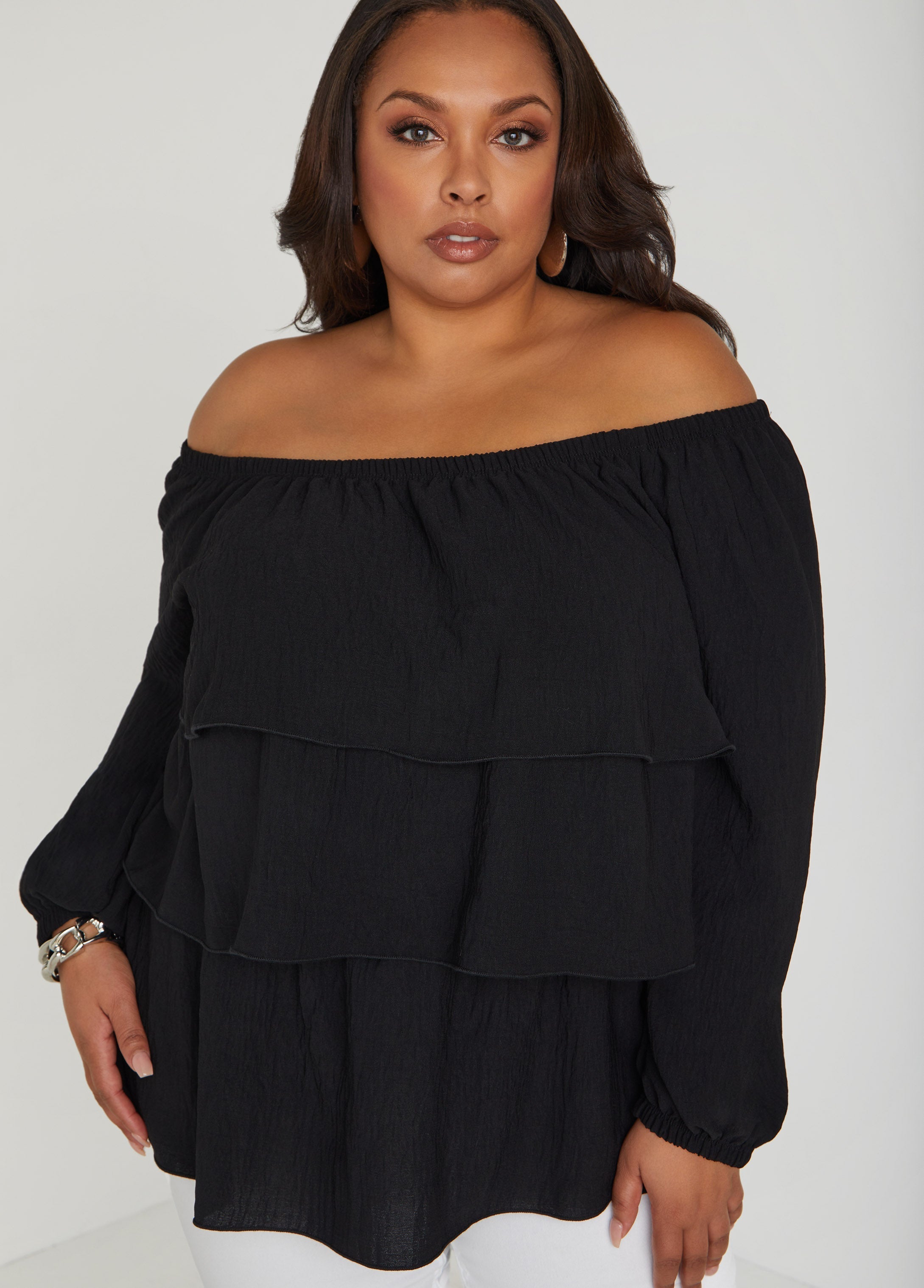 Tiered Off The Shoulder Blouse