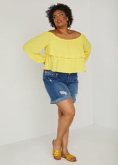 Tiered Off The Shoulder Blouse