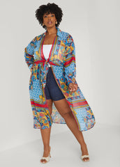 Scarf Print Duster
