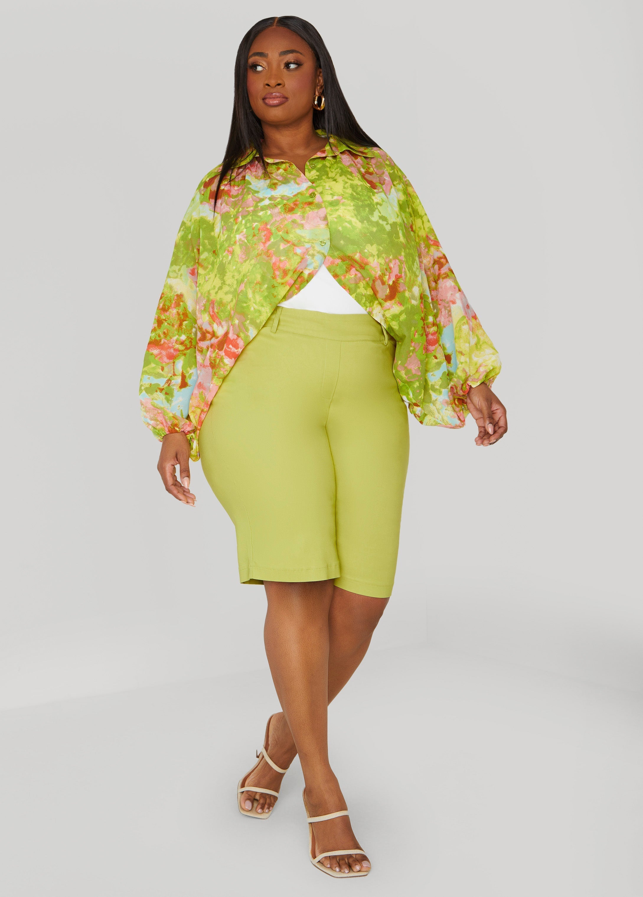 Watercolor Print Shrug
