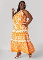Ricrac Trimmed Floral Maxi Skirt