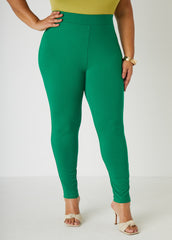 Pull On High Waist Ponte Leggings