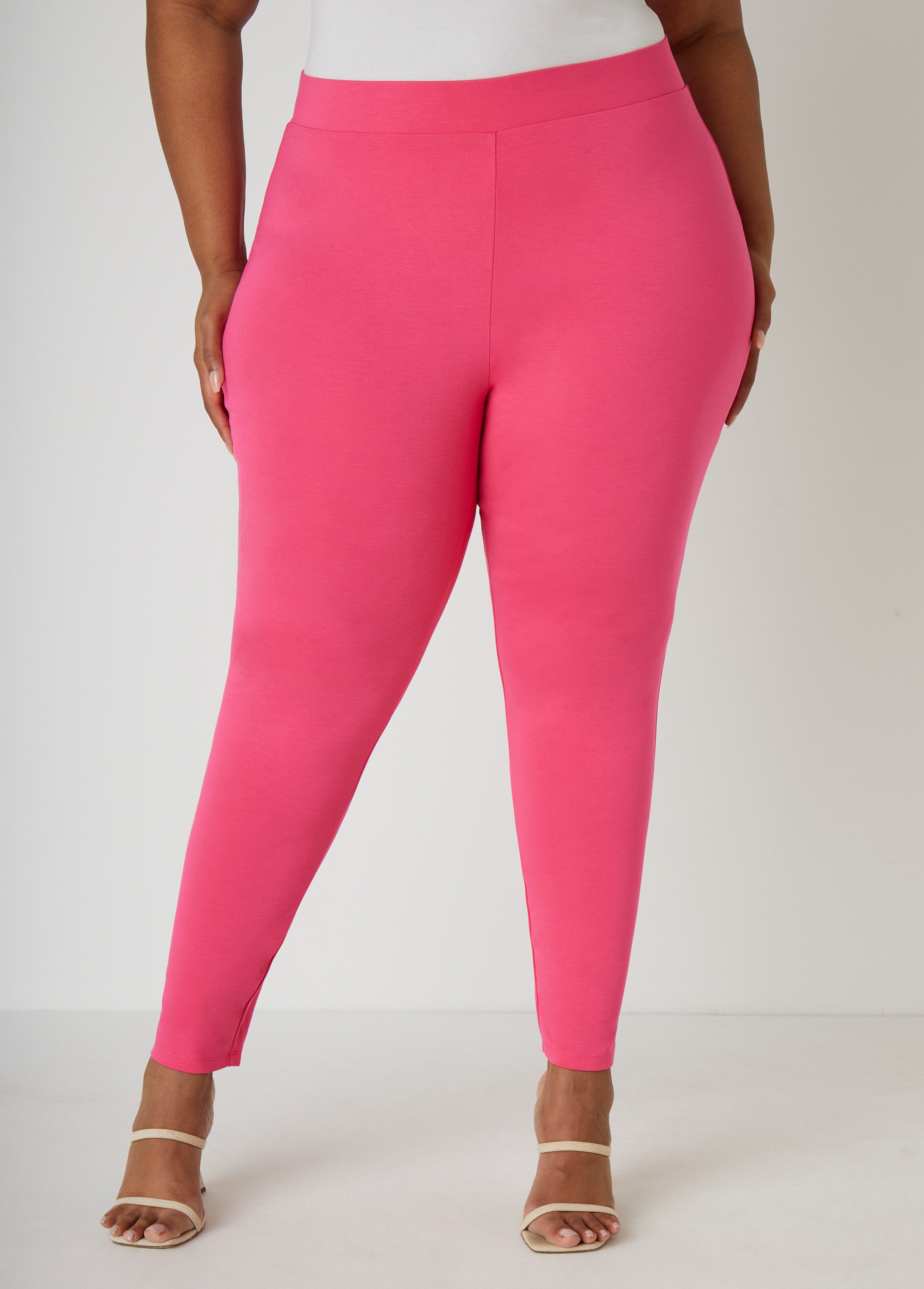 Pull On High Waist Ponte Leggings
