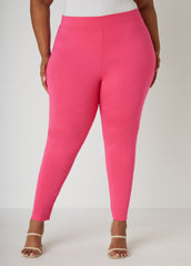 Pull On High Waist Ponte Leggings