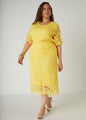 Corded Lace Midi Skirt