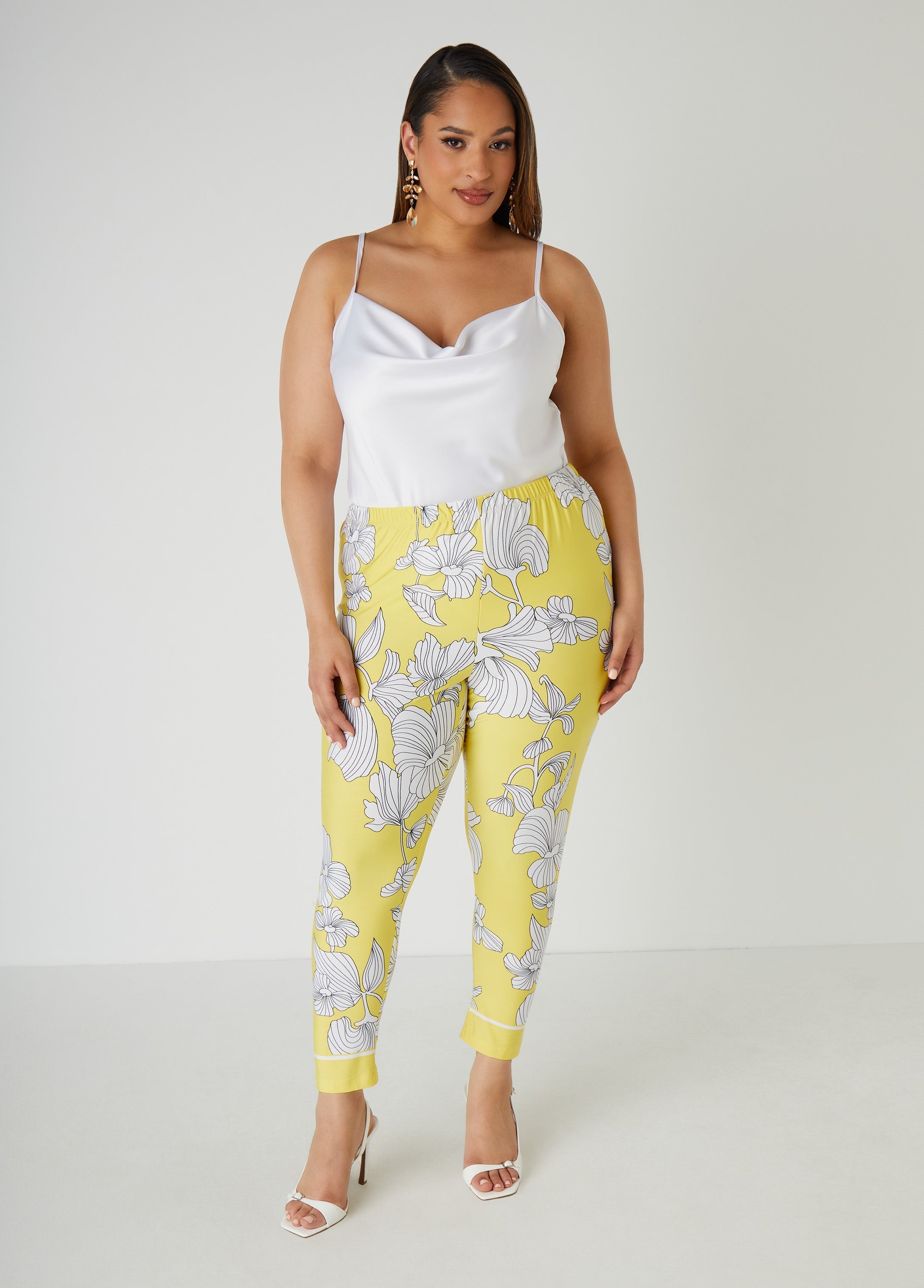 Floral Print High Rise Leggings