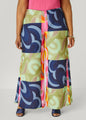 Printed Crepe Palazzo Pants