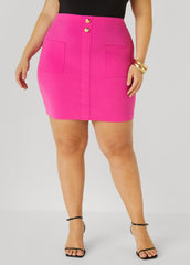 Patch Pocket Mini Skirt