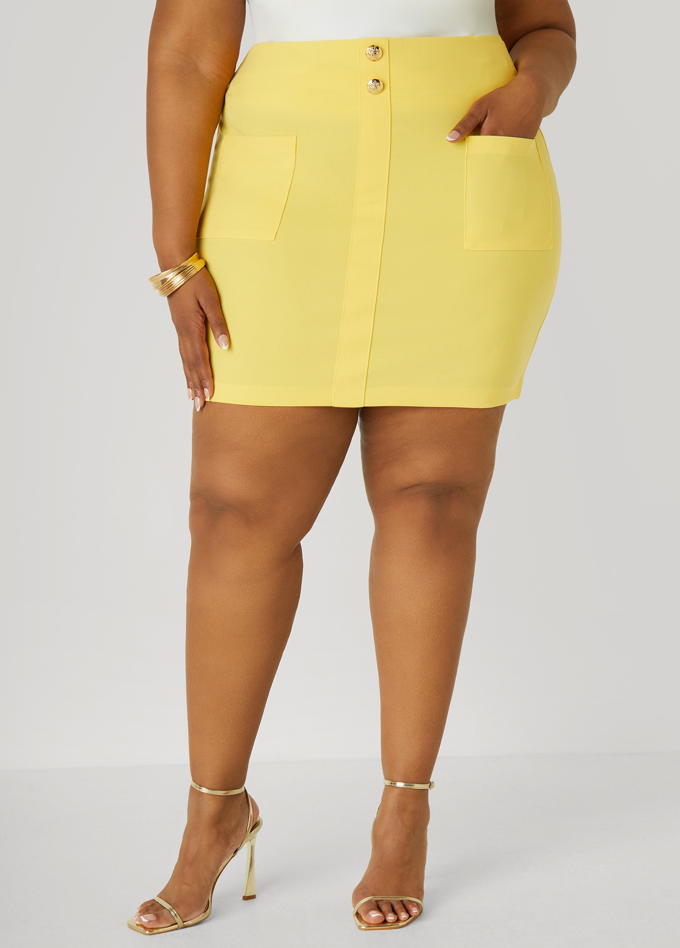 Patch Pocket Mini Skirt