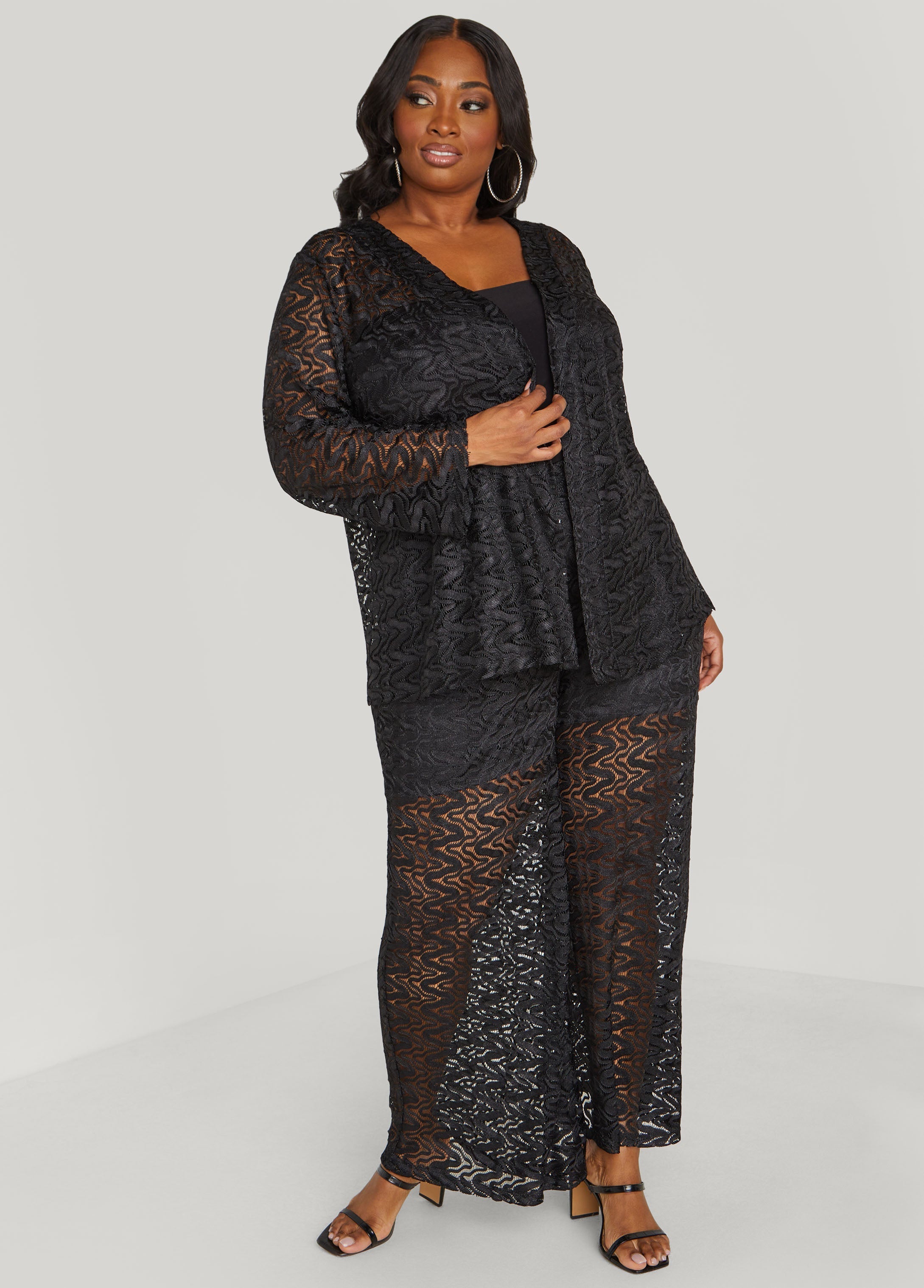 Wide Leg Lace Pants