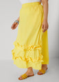 Ruffle Trimmed Maxi Skirt