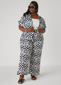 Geo Print Cotton Pants
