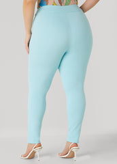 High Rise Pull On Ponte Leggings